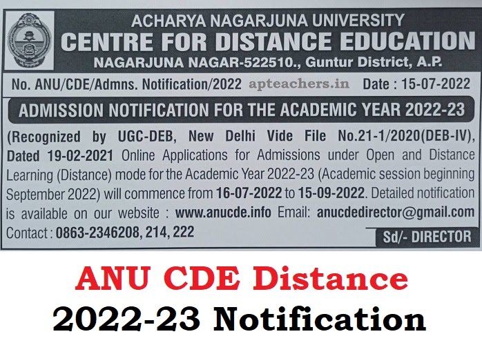 anu distance education courses fee details